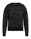 Dsquared2 Wool Sweater With Logo Lettering Motif In Black