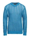 Dsquared2 Man Sweater Blue Size M Cotton