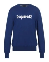 Dsquared2 Man Sweater Blue Size S Virgin Wool