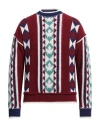 Dsquared2 Man Sweater Burgundy Size L Wool, Polyamide, Mohair Wool In Red