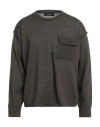 Dsquared2 Man Sweater Dark Green Size L Virgin Wool In Green