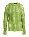 Dsquared2 Man Sweater Green Size L Cotton In Green