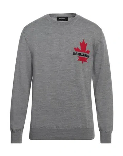 Dsquared2 Man Sweater Grey Size L Virgin Wool