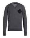 Dsquared2 Man Sweater Grey Size S Wool In Gray