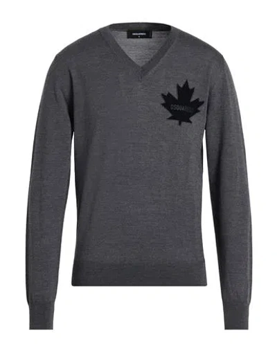 DSQUARED2 DSQUARED2 MAN SWEATER GREY SIZE S WOOL