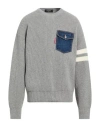 Dsquared2 Pocket Stripe Sweater In Gray