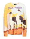 Dsquared2 Man Sweater Ivory Size Xxl Virgin Wool In White