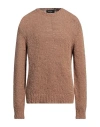 Dsquared2 Man Sweater Light Brown Size M Cotton In Beige