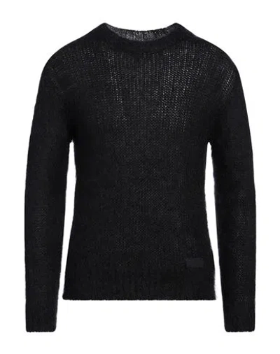 Dsquared2 Man Sweater Midnight Blue Size L Mohair Wool, Polyamide, Wool