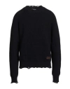 Dsquared2 Man Sweater Midnight Blue Size Xl Wool In Blue