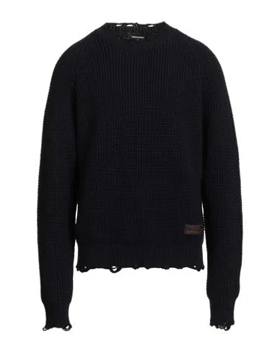 Dsquared2 Man Sweater Midnight Blue Size Xl Wool