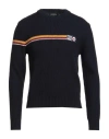 Dsquared2 Man Sweater Navy Size L Virgin Wool In Blue