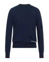 Dsquared2 Man Sweater Navy Size L Wool, Polyamide In Blue