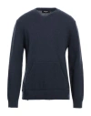 Dsquared2 Man Sweater Navy Size S Wool, Cashmere In Blue