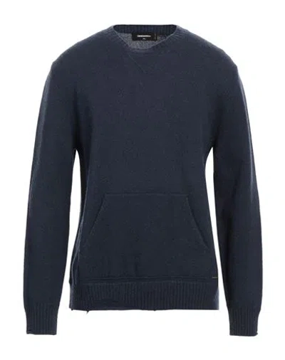 Dsquared2 Man Sweater Navy Size S Wool, Cashmere
