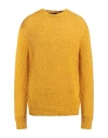 Dsquared2 Man Sweater Ocher Size M Cotton In Yellow