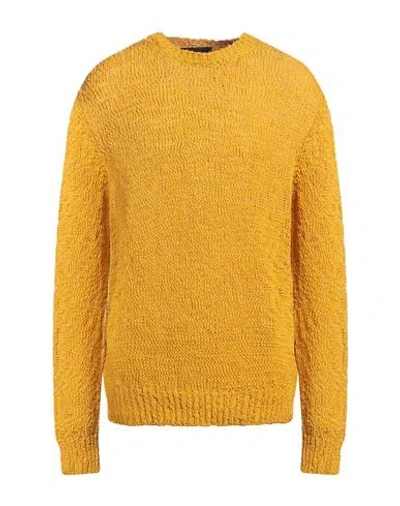 Dsquared2 Man Sweater Ocher Size M Cotton In Yellow