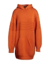 Dsquared2 Man Sweater Orange Size M Virgin Wool In Orange