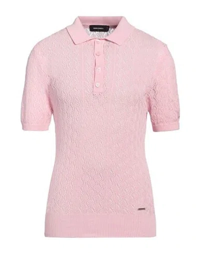 Dsquared2 Man Sweater Pink Size L Cotton