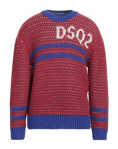 Dsquared2 Man Sweater Red Size M Alpaca Wool, Acrylic, Wool