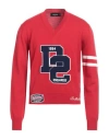 Dsquared2 Man Sweater Red Size L Wool In Red