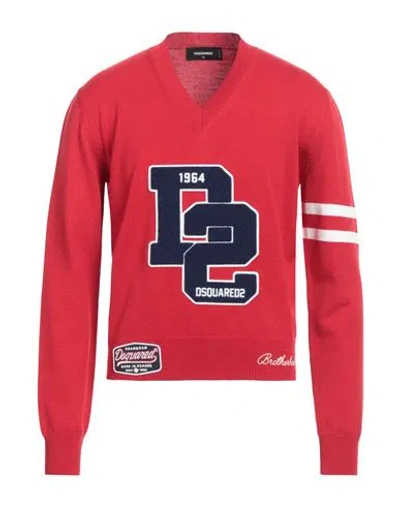 Dsquared2 Man Sweater Red Size L Wool