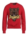 Dsquared2 Red Wool Knitwear In Red