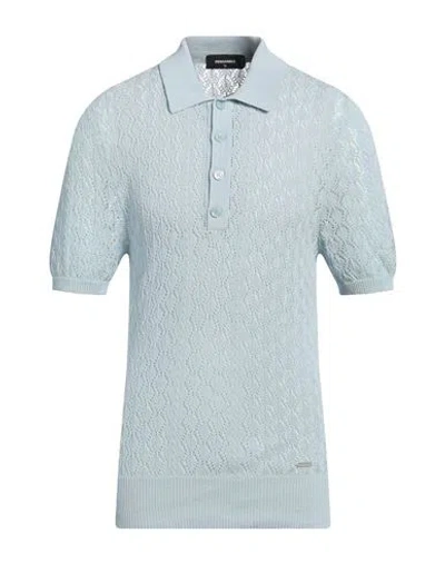 Dsquared2 Man Sweater Sky Blue Size Xxl Cotton