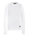 Dsquared2 Man Sweater White Size M Cotton