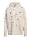 Dsquared2 Man Sweatshirt Beige Size S Cotton, Lyocell, Elastane In Beige