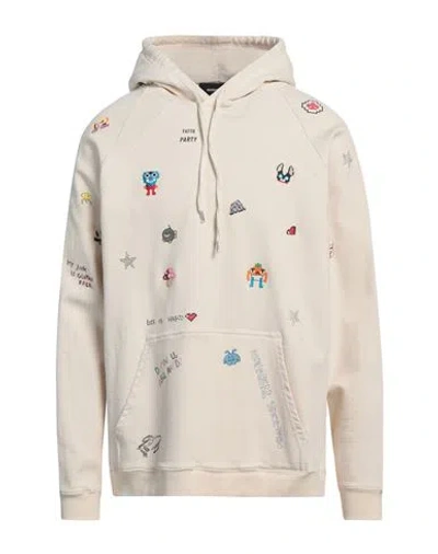 Dsquared2 Man Sweatshirt Beige Size S Cotton, Lyocell, Elastane