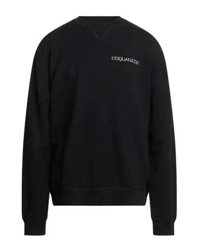 Dsquared2 Man Sweatshirt Black Size L Cotton