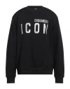 Dsquared2 Icon-print Crew Neck Sweatshirt In Black