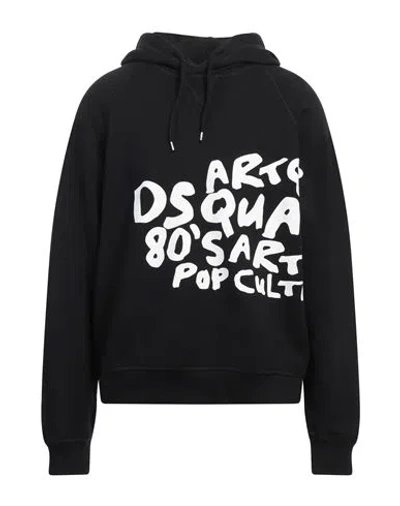 DSQUARED2 DSQUARED2 MAN SWEATSHIRT BLACK SIZE S COTTON