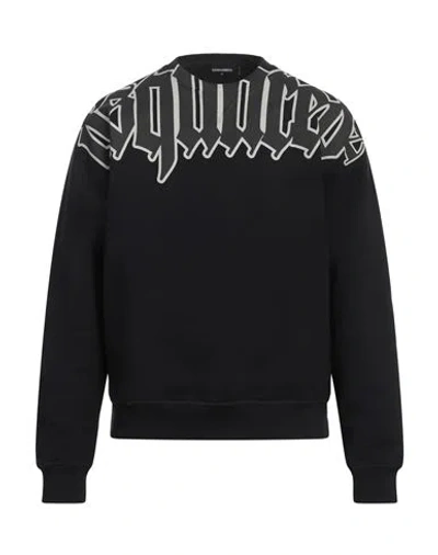 Dsquared2 Brushed Cotton Gothic Cool Fit Sweatshirt In Black
