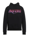 Dsquared2 Brushed Cotton Canadian Team Cool Fit Hoodie In Black