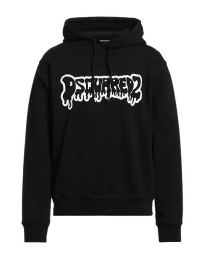 Dsquared2 Man Sweatshirt Black Size L Cotton