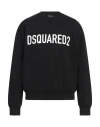 Dsquared2 Logo Cotton Sweatshirt In Black