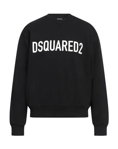DSQUARED2 DSQUARED2 MAN SWEATSHIRT BLACK SIZE L COTTON
