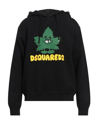 Dsquared2 Man Sweatshirt Black Size L Cotton