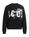 Dsquared2 Man Sweatshirt Black Size L Cotton