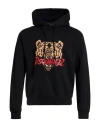 Dsquared2 Black Hoodie With Drawstring Hood And Maxi Logo Print On The Front In Black