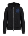 Dsquared2 Sweatshirt With Hoodie And Zip In Black