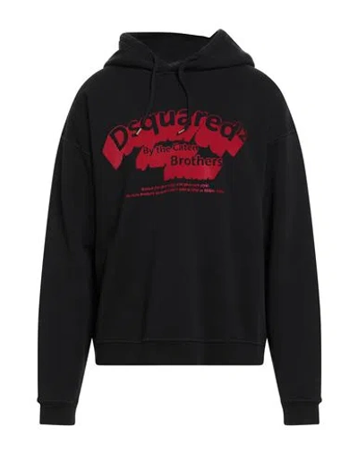 Dsquared2 Man Sweatshirt Black Size L Cotton