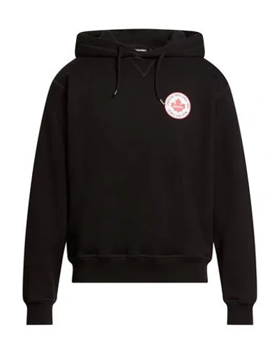 Dsquared2 Man Sweatshirt Black Size L Cotton