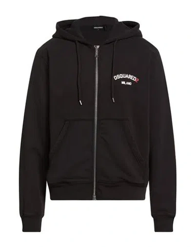 Dsquared2 Man Sweatshirt Black Size L Cotton