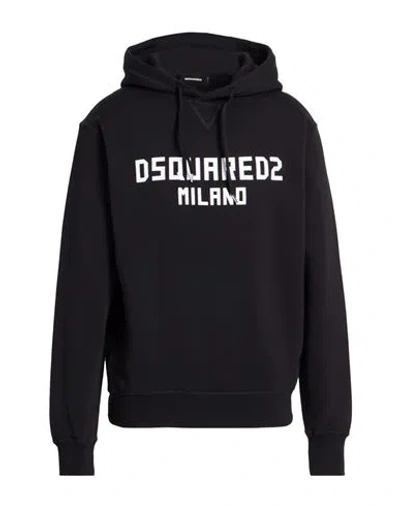 Dsquared2 Man Sweatshirt Black Size L Cotton