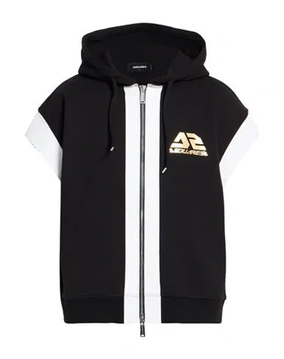 Dsquared2 Man Sweatshirt Black Size L Cotton