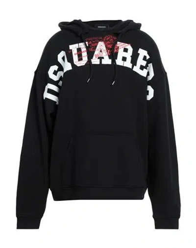 Dsquared2 Man Sweatshirt Black Size L Cotton