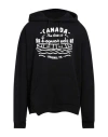 Dsquared2 Ragian Hoodie Sweatshirt With Lettering Print In Black